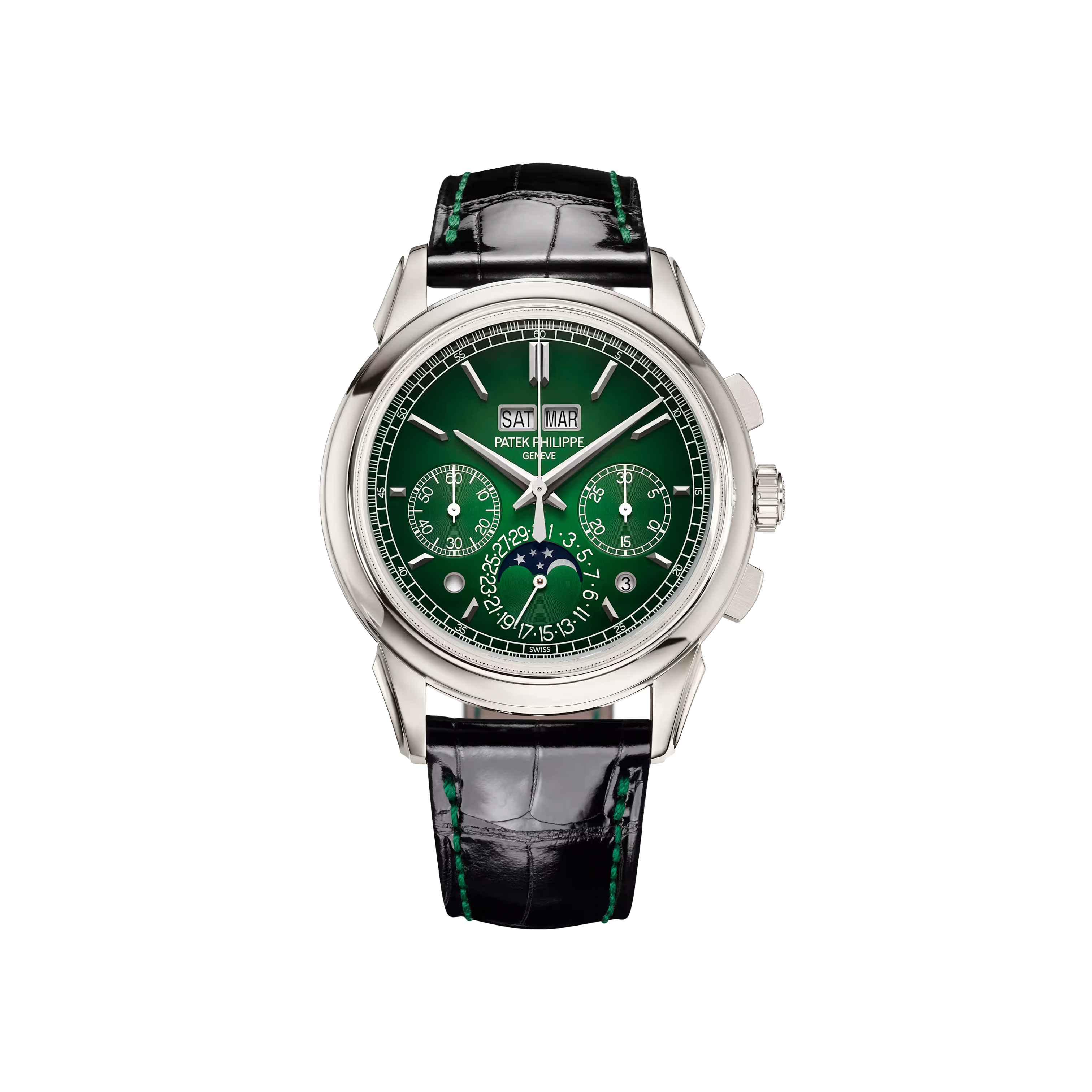Patek Philippe Grand Complications 5270P-014 Chronograph Perpetual Calendar 'Green Dial'