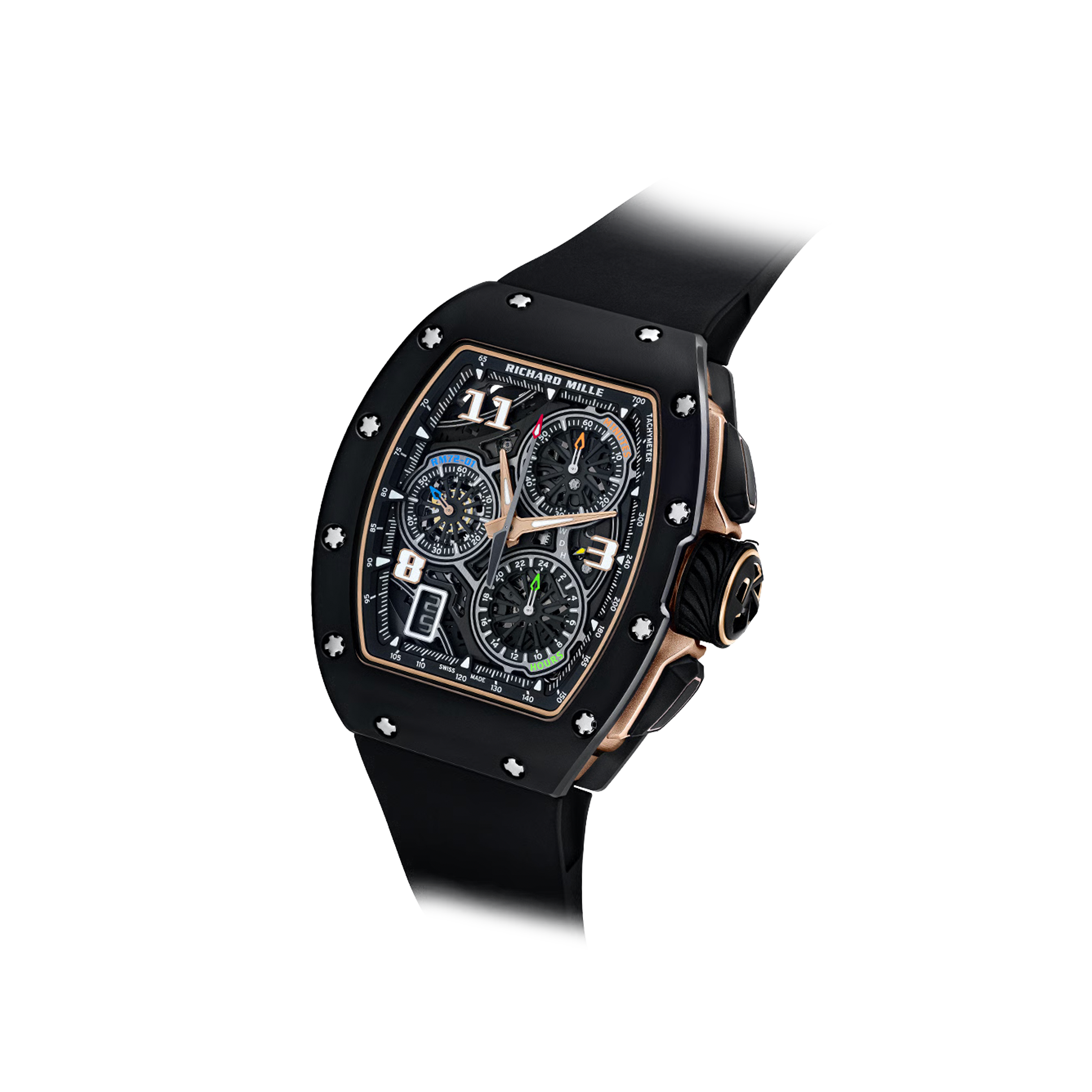 Richard Mille RM72-01 Automatic Winding Lifestyle Flyback Chronograph - Ceramic TPT/Rose Gold
