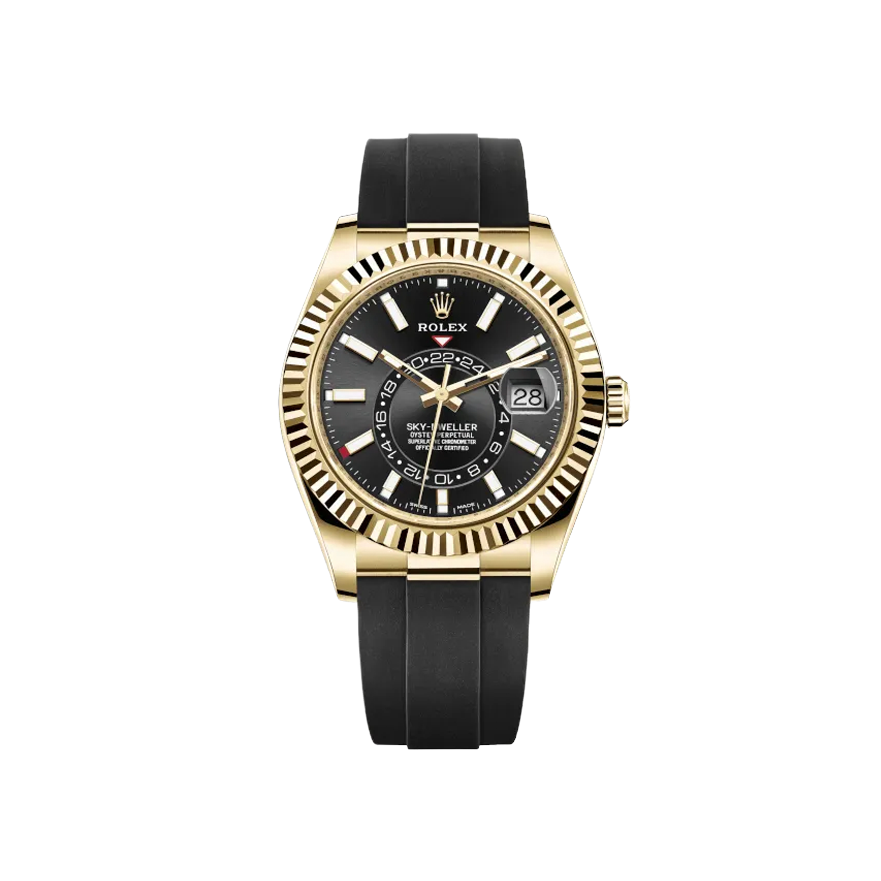Rolex Sky-Dweller 326238 Oysterflex - Yellow Gold