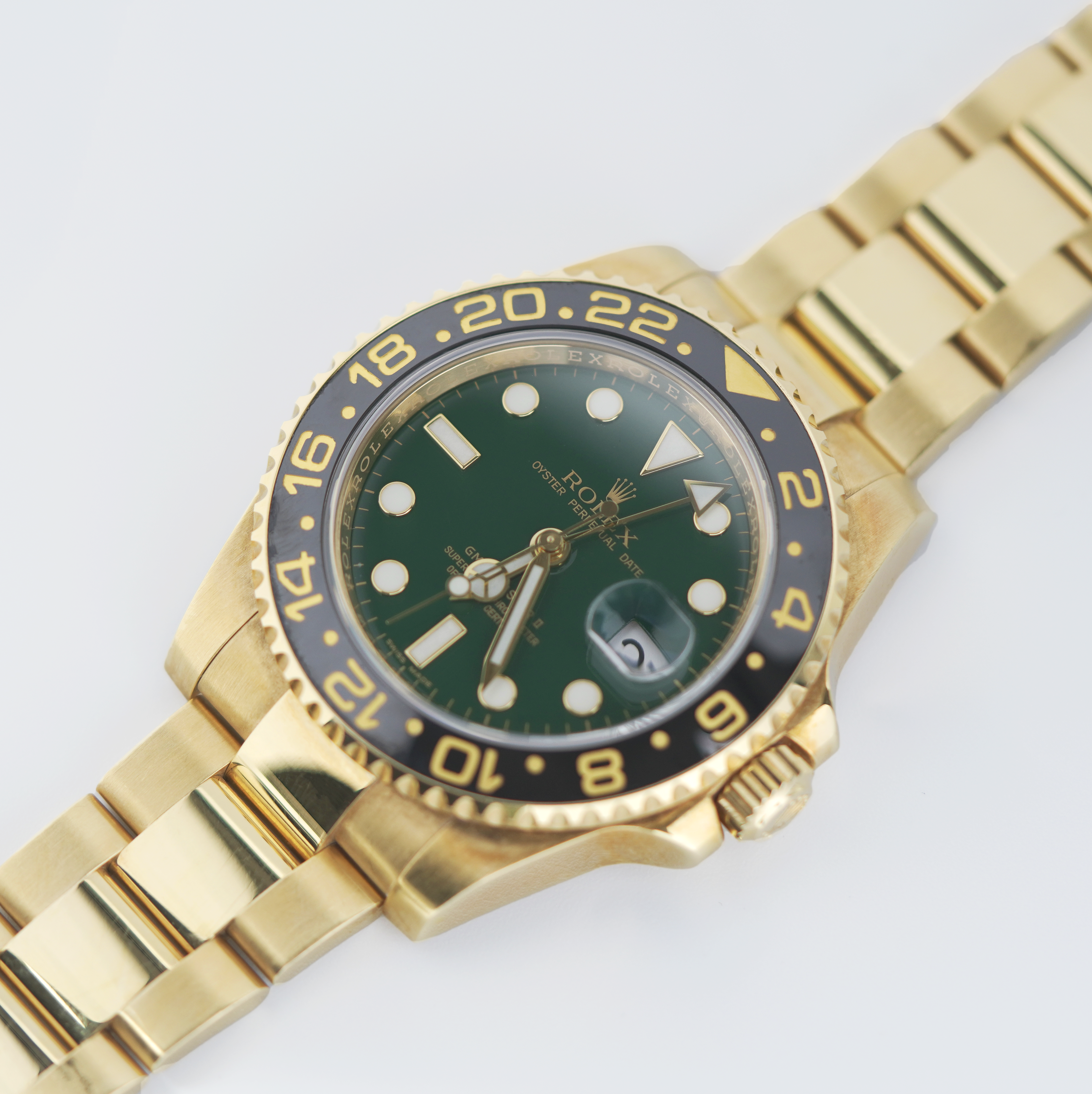 Rolex GMT-Master II 116718LN Yellow Gold 'Green Dial'