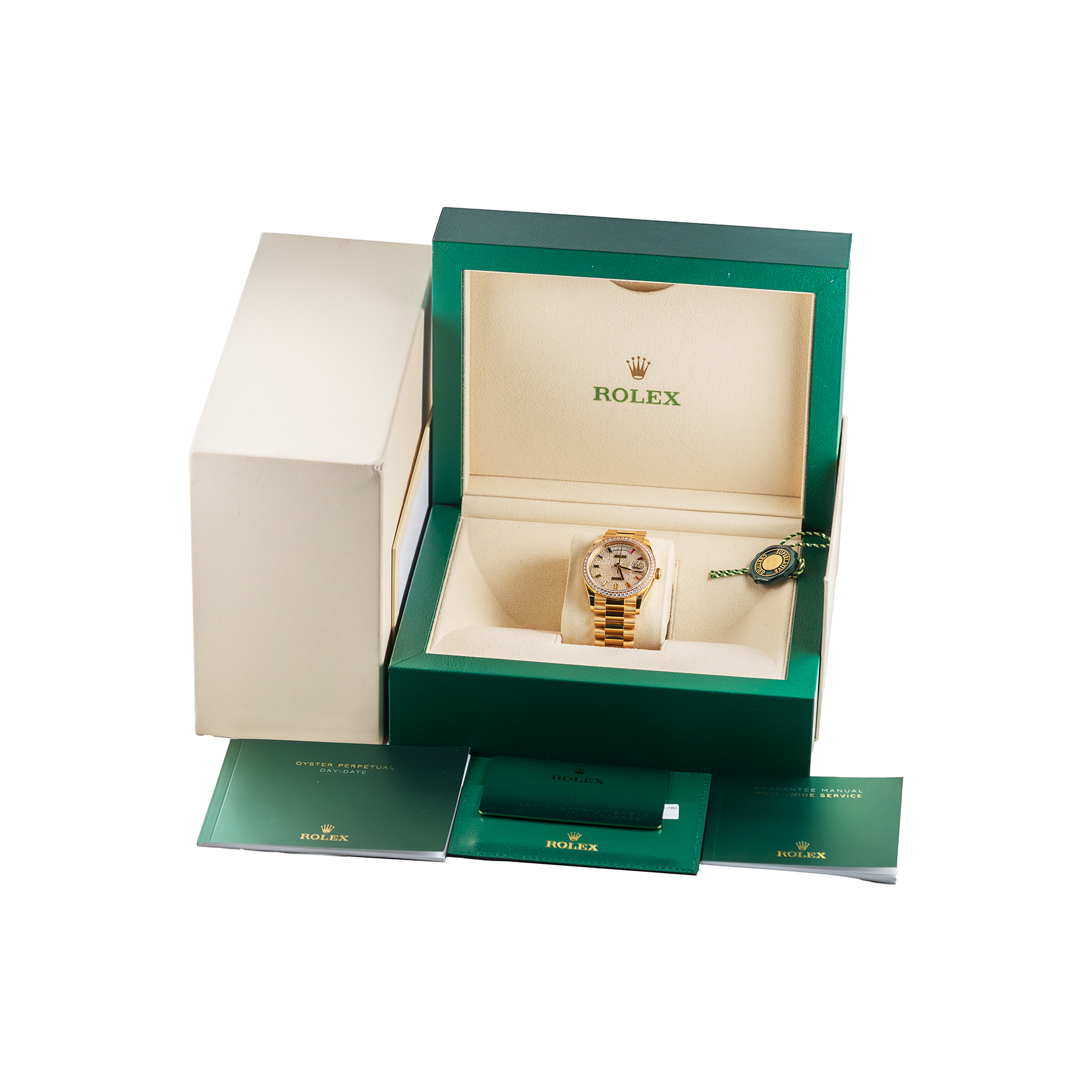 Rolex Day Date 36 Yellow Gold and Diamonds 128348RBR
