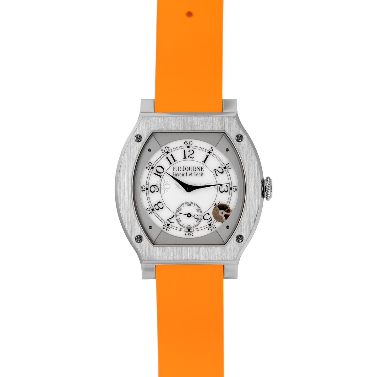 F.P. Journe élégante 48mm Titanium Orange Strap Ref. ELHT
