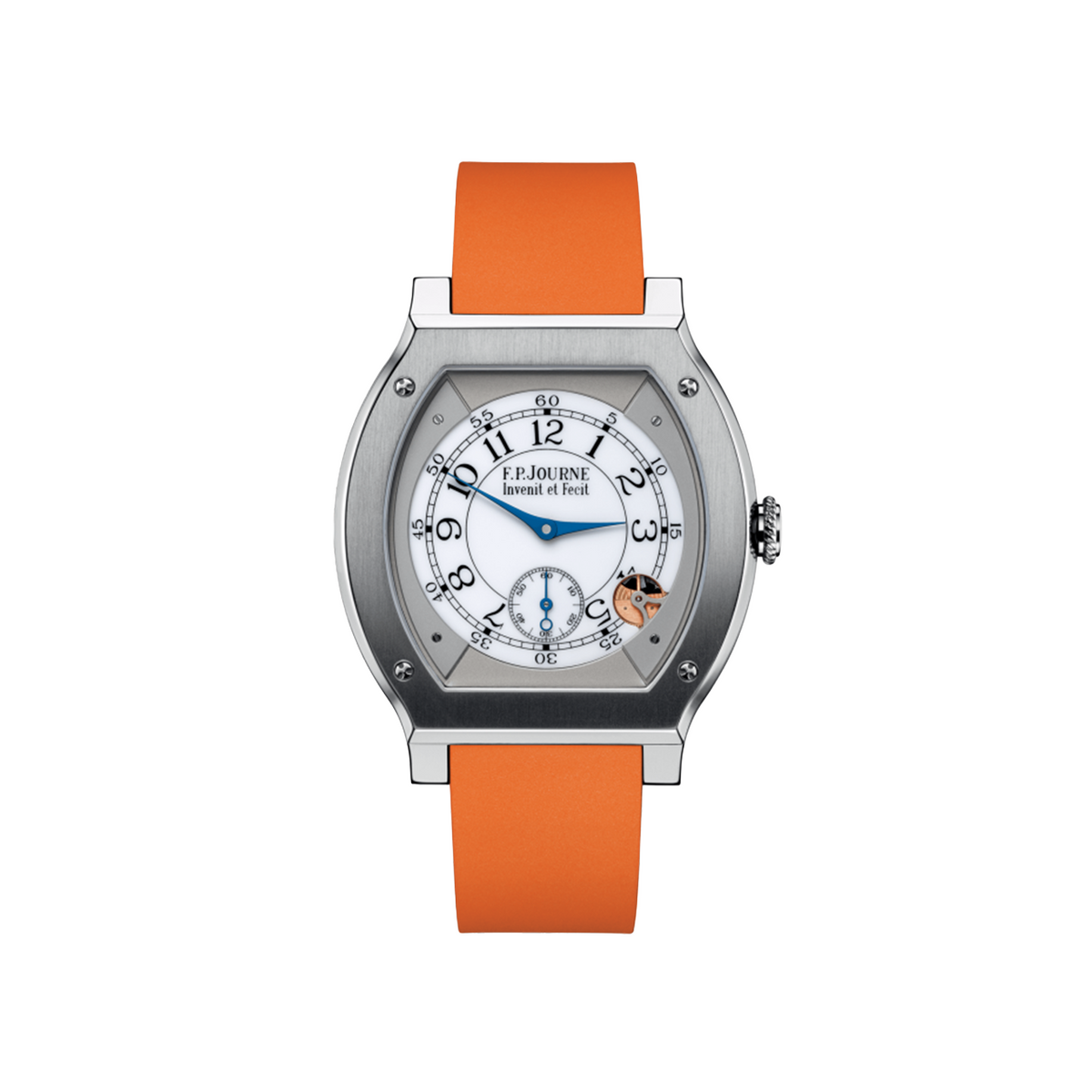 F.P. Journe élégante 48mm Titanium Orange Strap Ref. ELHT
