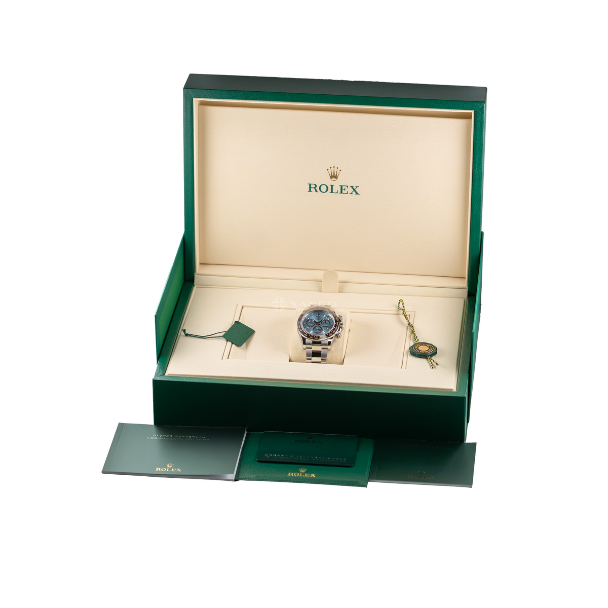 Rolex Daytona Platinum Ice Blue Baguette Diamond 126506