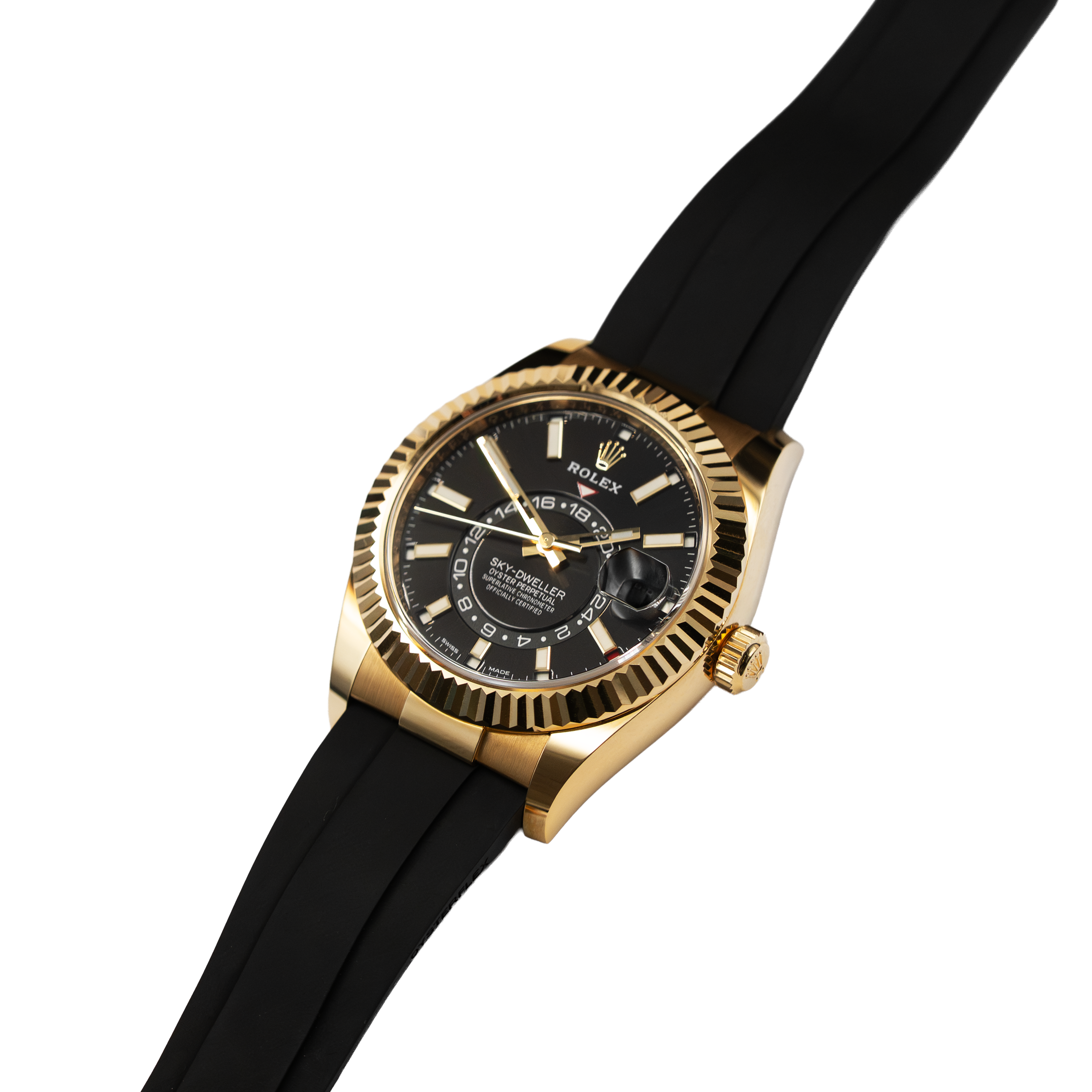 Rolex Sky-Dweller 326238 Oysterflex - Yellow Gold