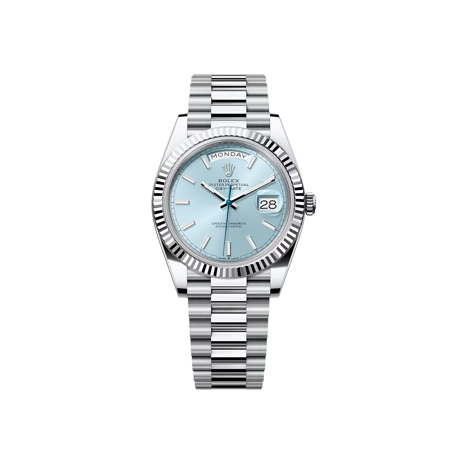 ROLEX DAY-DATE 228236 - ICE BLUE DIAL | PRESIDENTIAL BRACELET