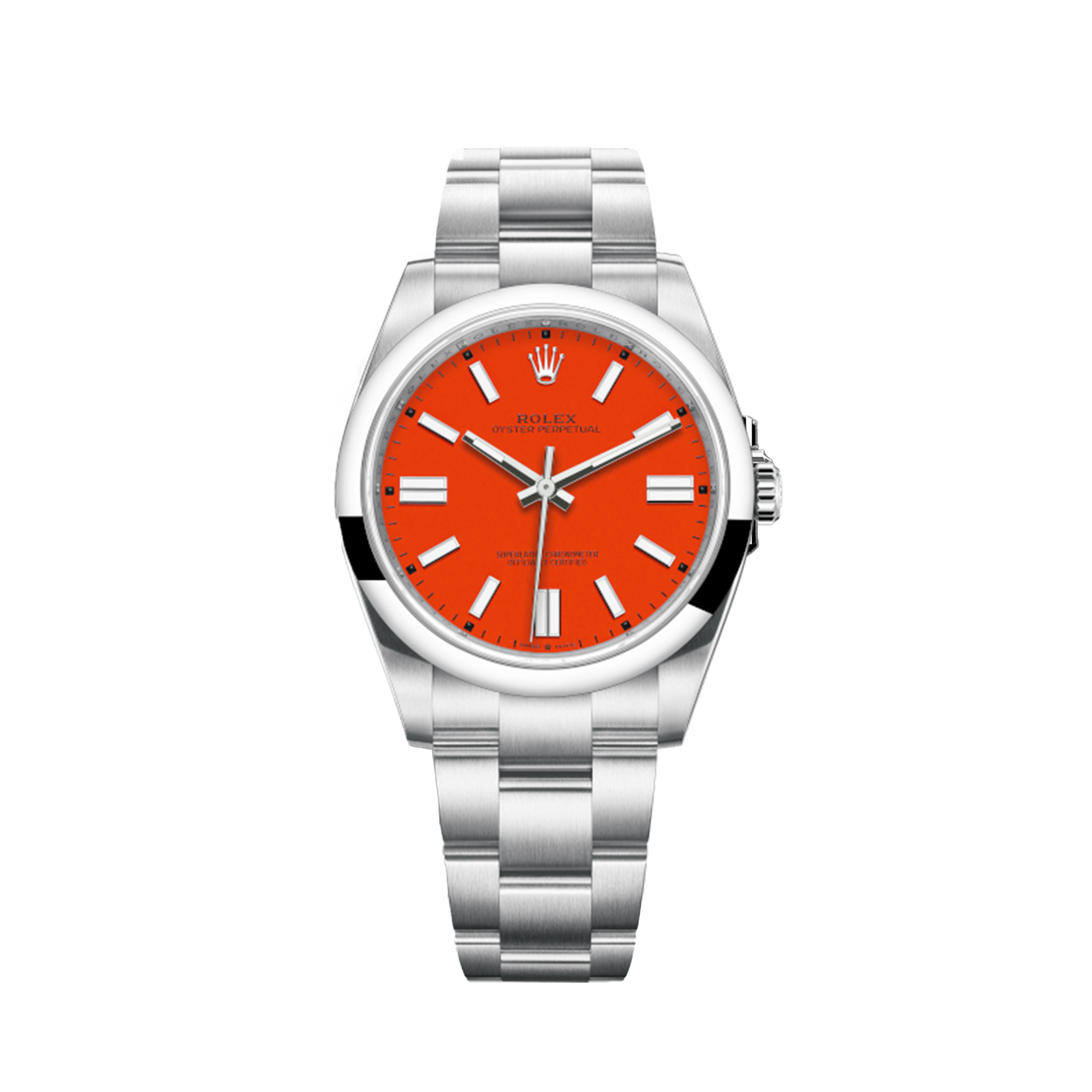 Rolex Oyster Perpetual 41 124300 "Coral Red Dial"