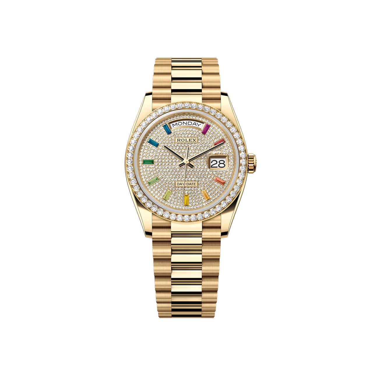 Rolex Day Date 36 Yellow Gold and Diamonds 128348RBR