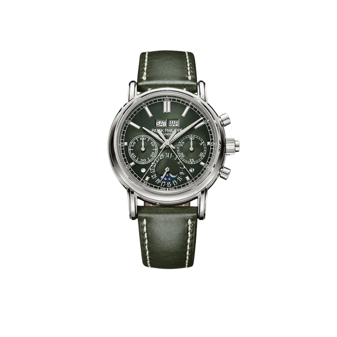 Patek Philippe 5204g-001 Grand Complications Split-Seconds Chronograph Perpetual Calendar 'Green Dial'