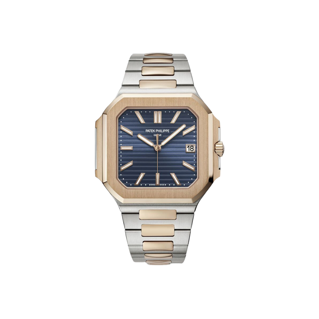 Patek Philippe 5821/1AR Cubitus Rose Gold and Steel 'Sunburst Blue Dial'