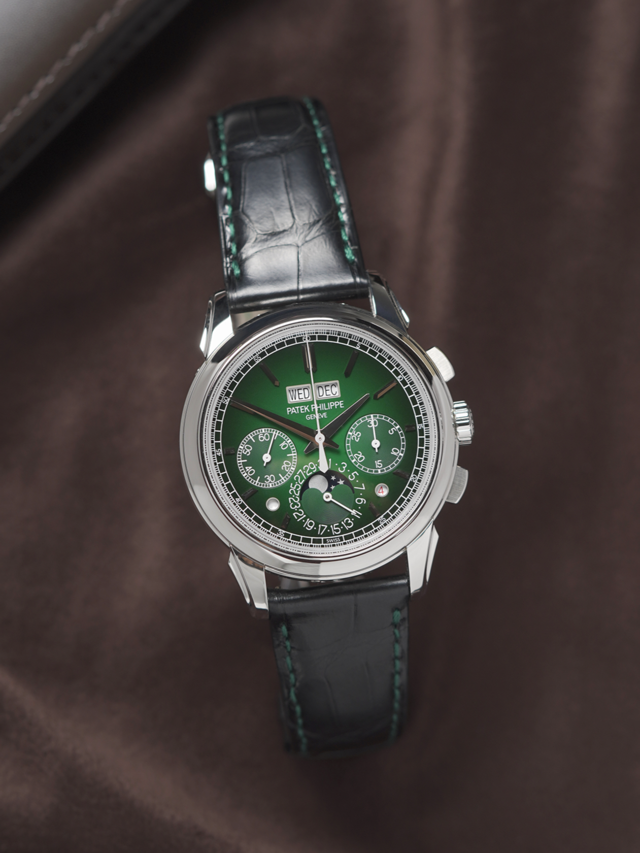 Patek Philippe Grand Complications 5270P-014 Chronograph Perpetual Calendar 'Green Dial'