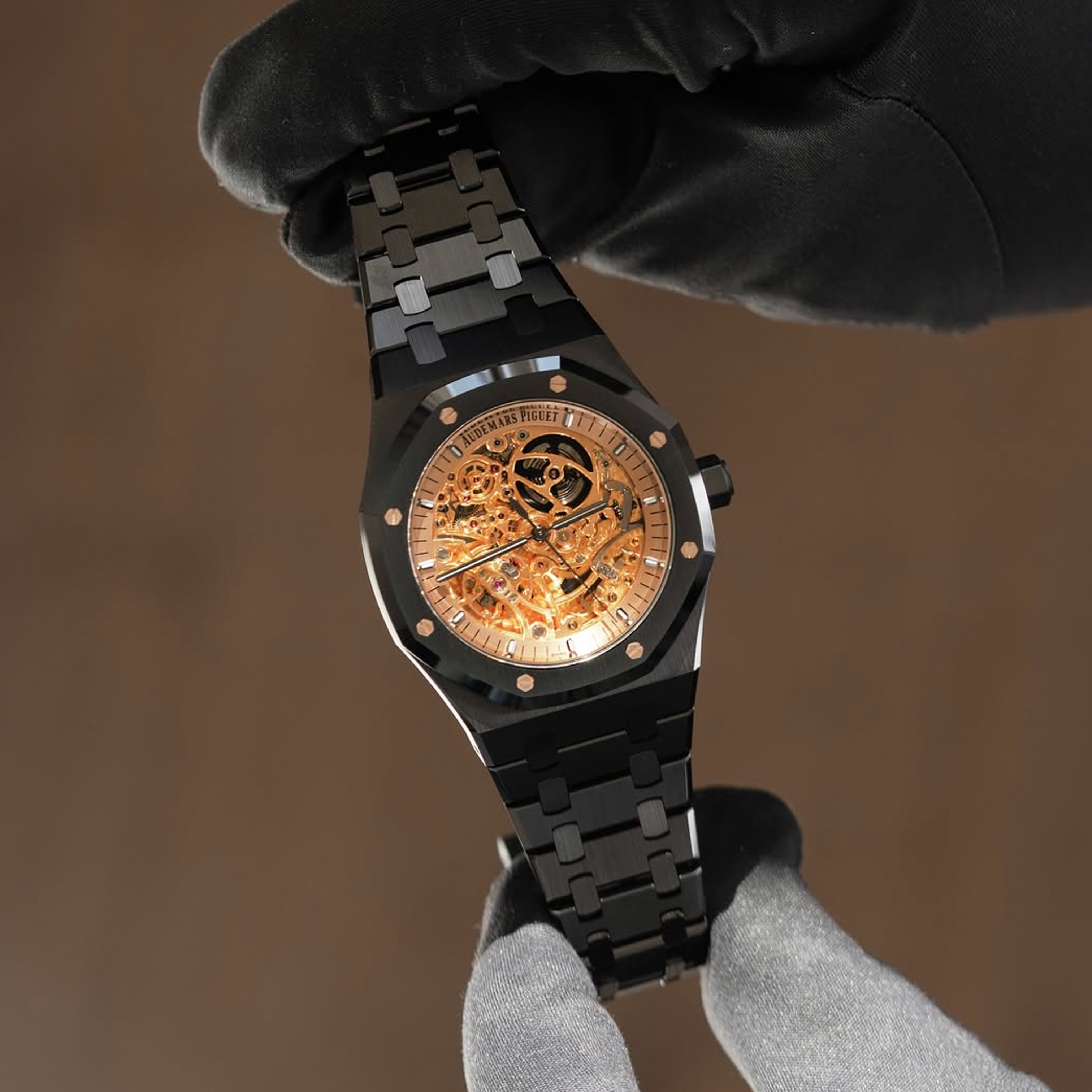 Audemars Piguet Royal Oak Openworked 15416CE.OO.1225CE.02 Black Ceramic Rose - 41mm