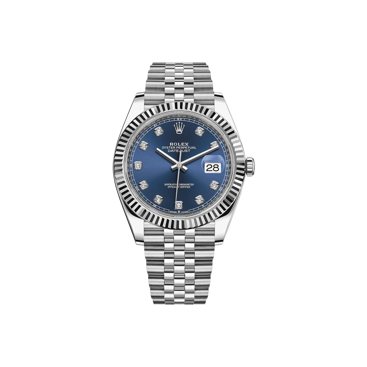 ROLEX DATEJUST 126334 - Blue Dial. diamonds | Jubilee Bracelet