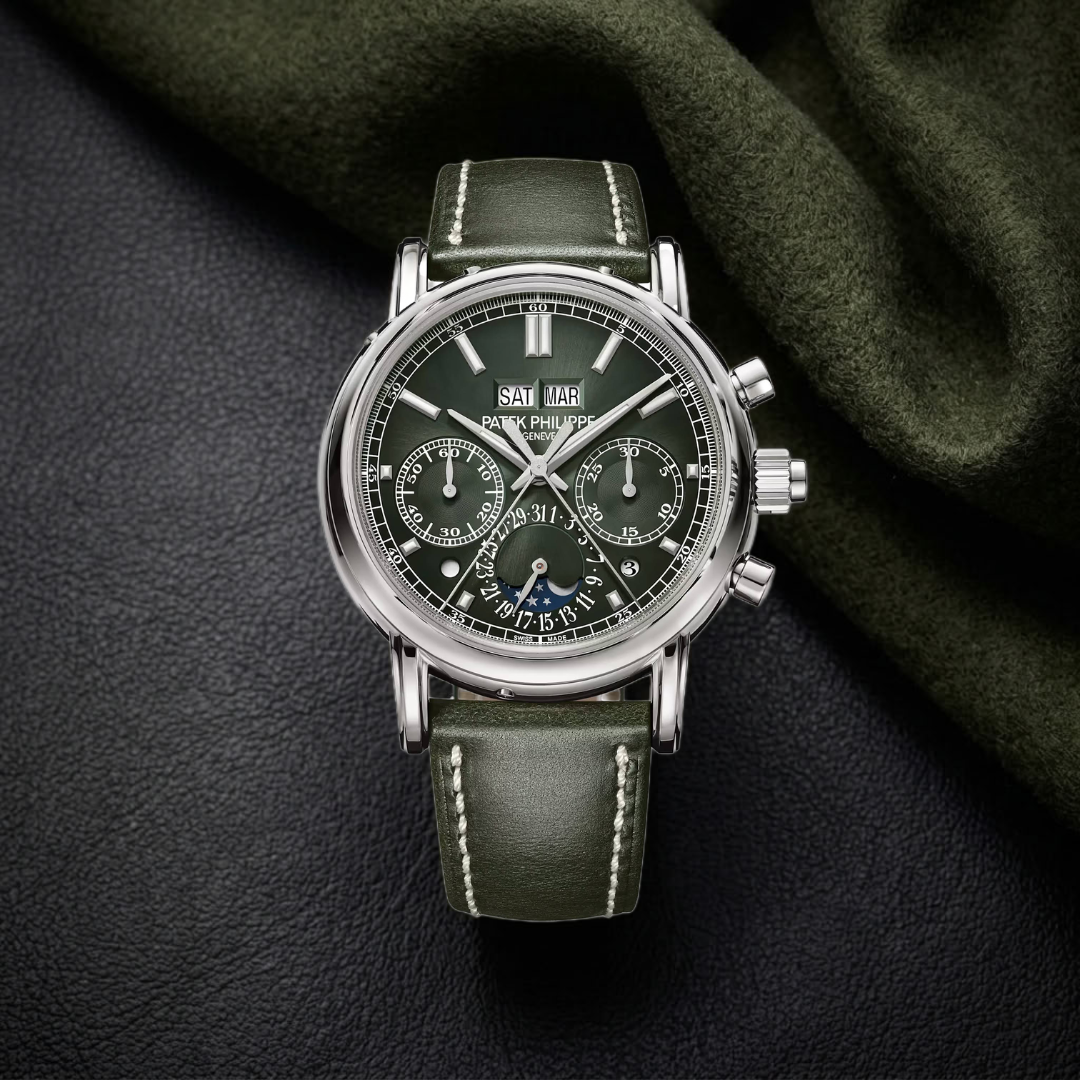 Patek Philippe Grand Complications 5270P-014 Chronograph Perpetual Calendar 'Green Dial'