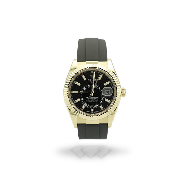 Rolex Sky-Dweller 326238 Oysterflex Black