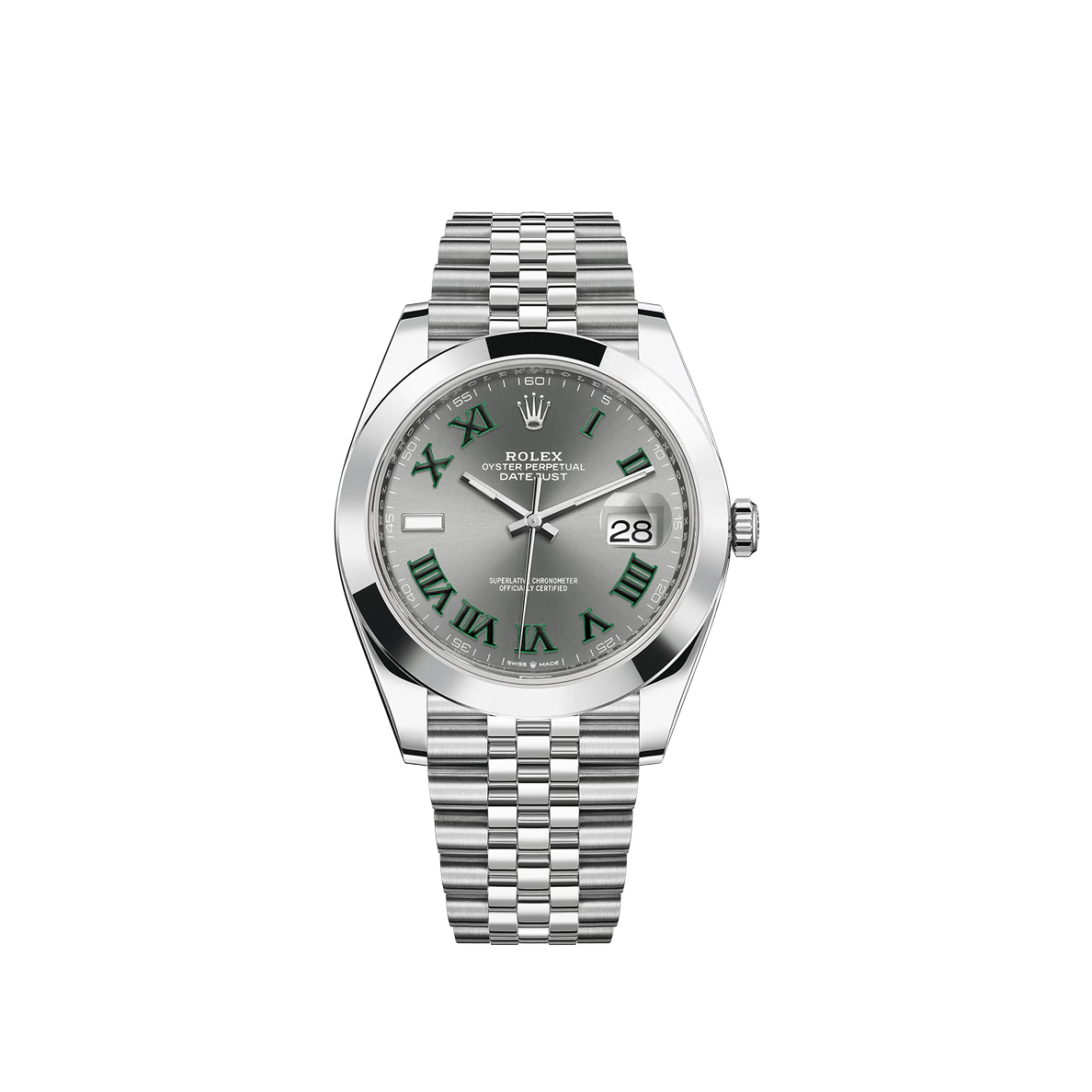 ROLEX DATEJUST 126300 -  WIMBLEDON DIAL | JUBILEE BRACELET