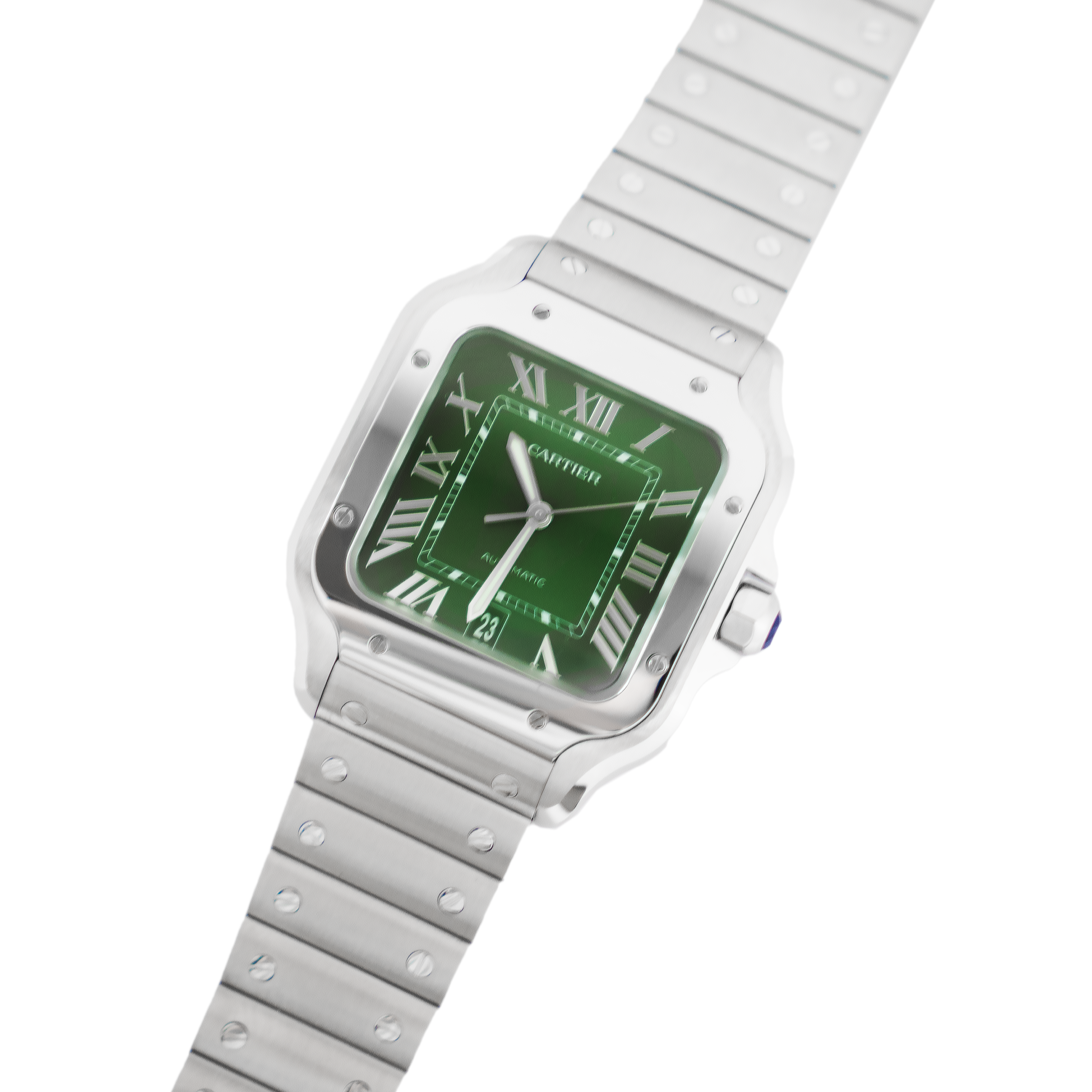 Cartier Santos CRWSSSA0062 Green Roman Dial