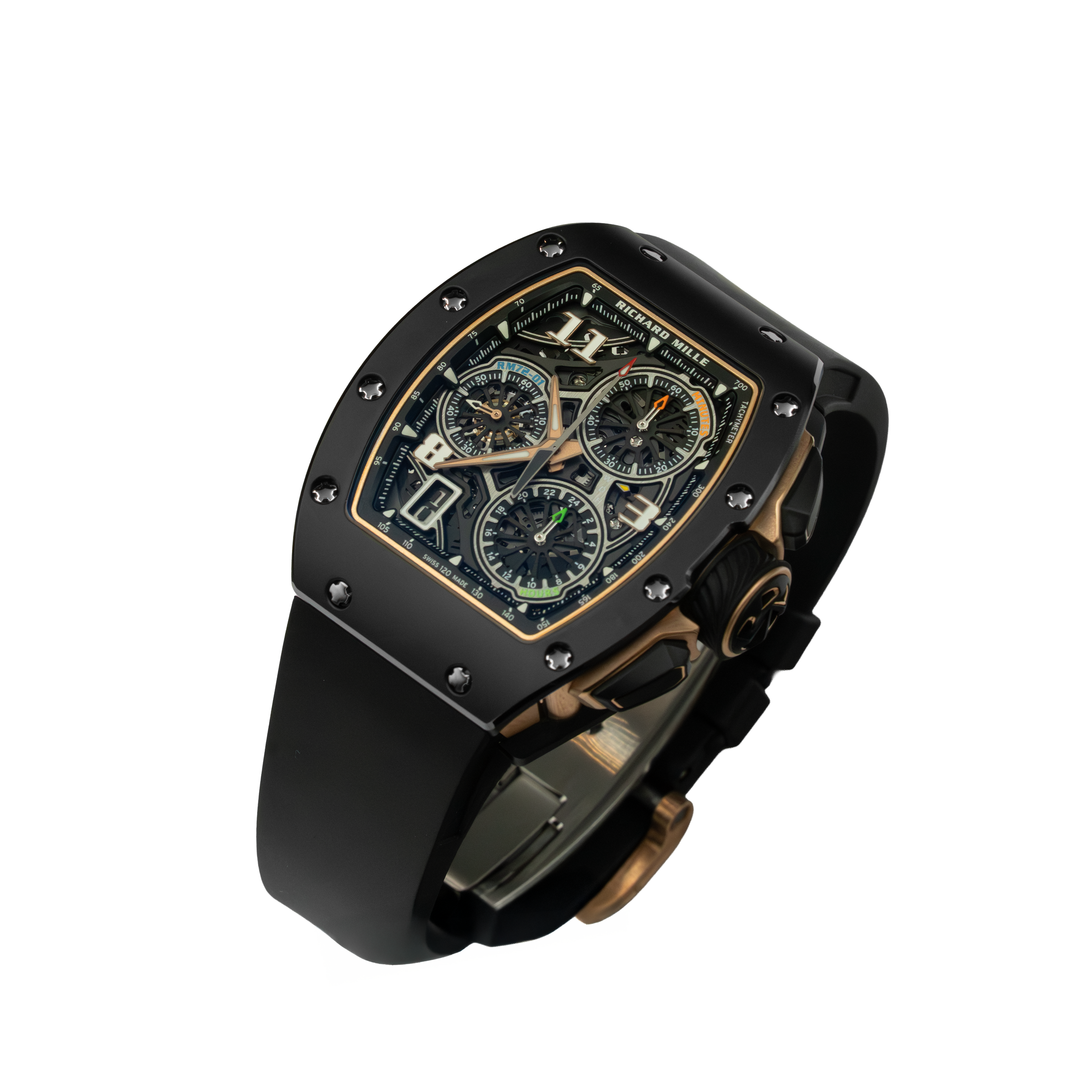 Richard Mille RM72-01 Automatic Winding Lifestyle Flyback Chronograph - Ceramic TPT/Rose Gold