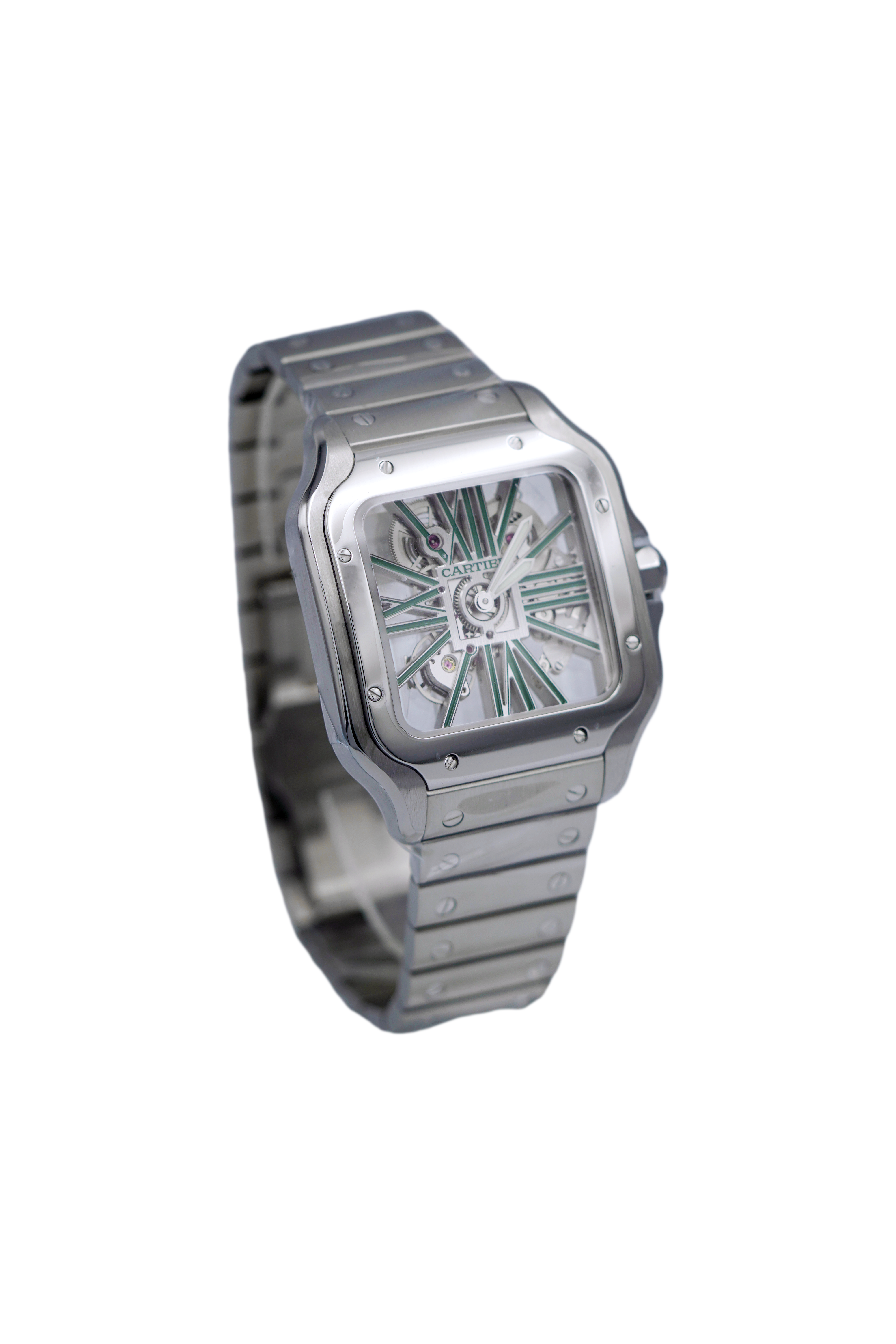 Cartier Santos Skeleton 'Green'