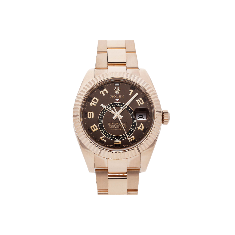 Rolex Sky-Dweller Rose Gold 42 326935 'Chocolate Arabic Dial'