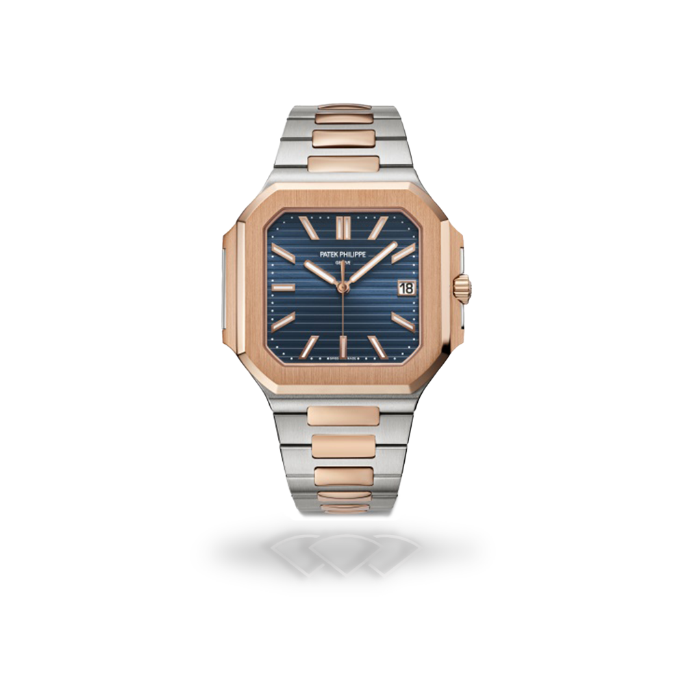 Patek Philippe 5821/1AR Cubitus Rose Gold and Steel 'Sunburst Blue Dial'