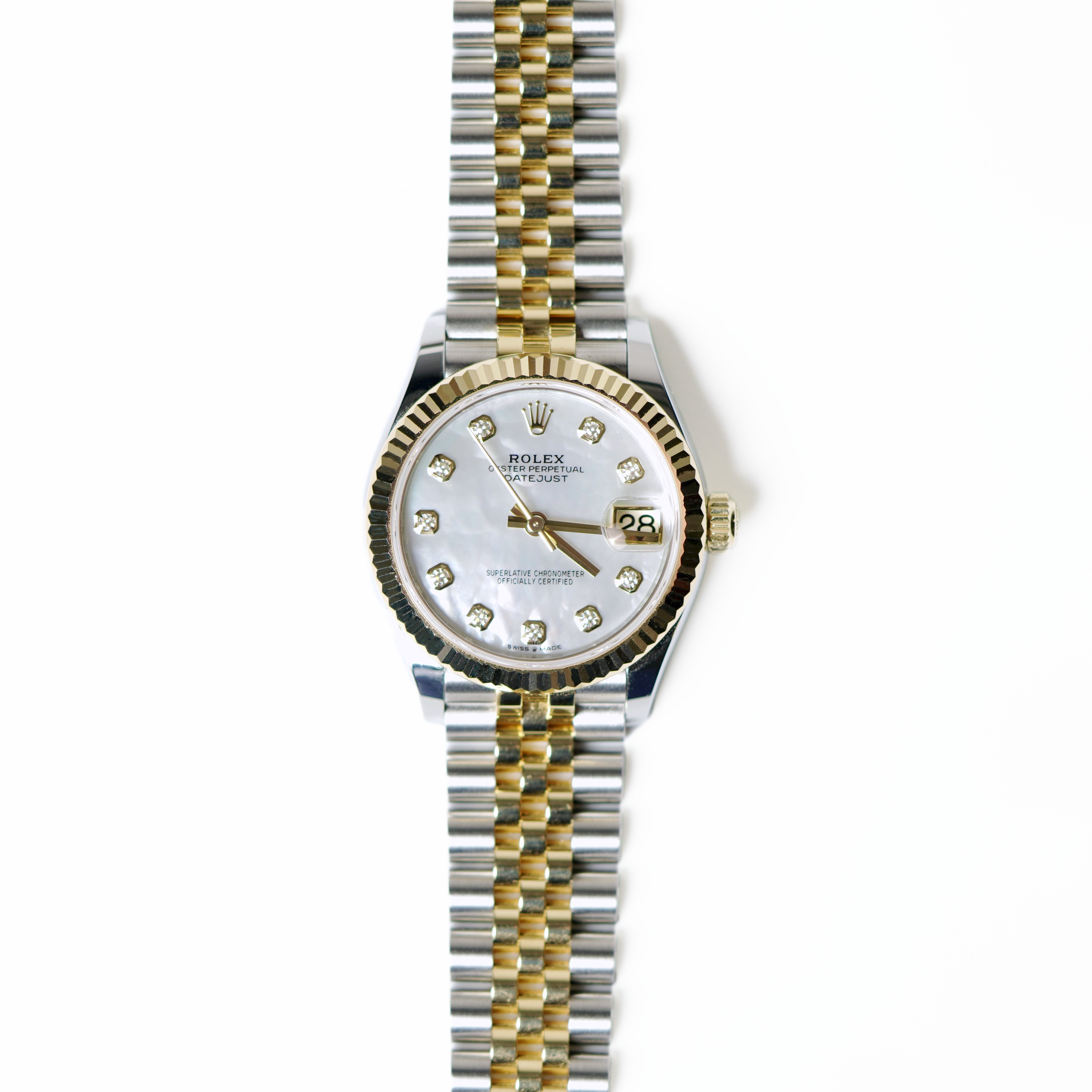 Rolex Datejust 31 278273 White Mother-of-Pearl Dial Oystersteel & Yellow Gold