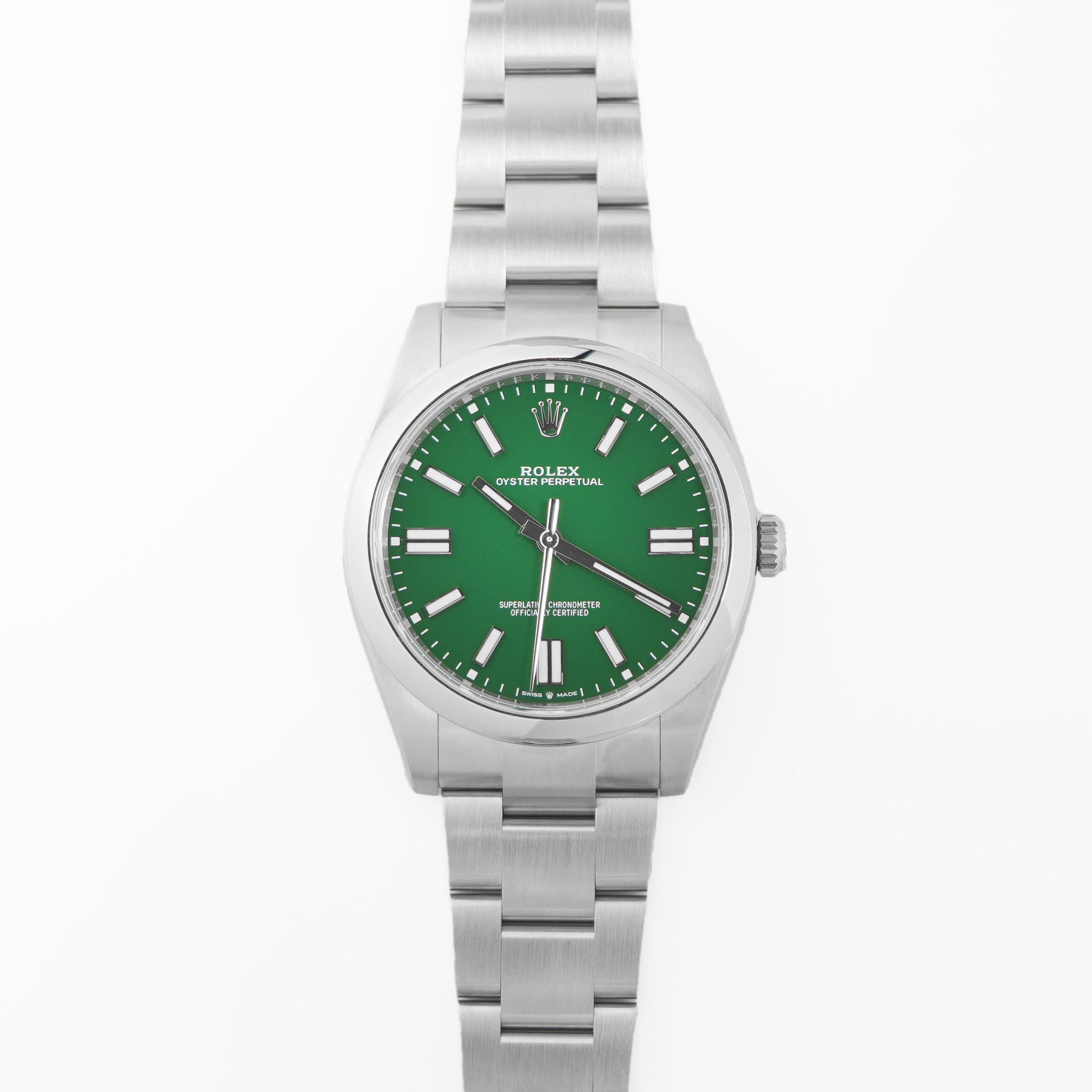 Rolex Oyster Perpeatual 41 124300 'Green Dial'