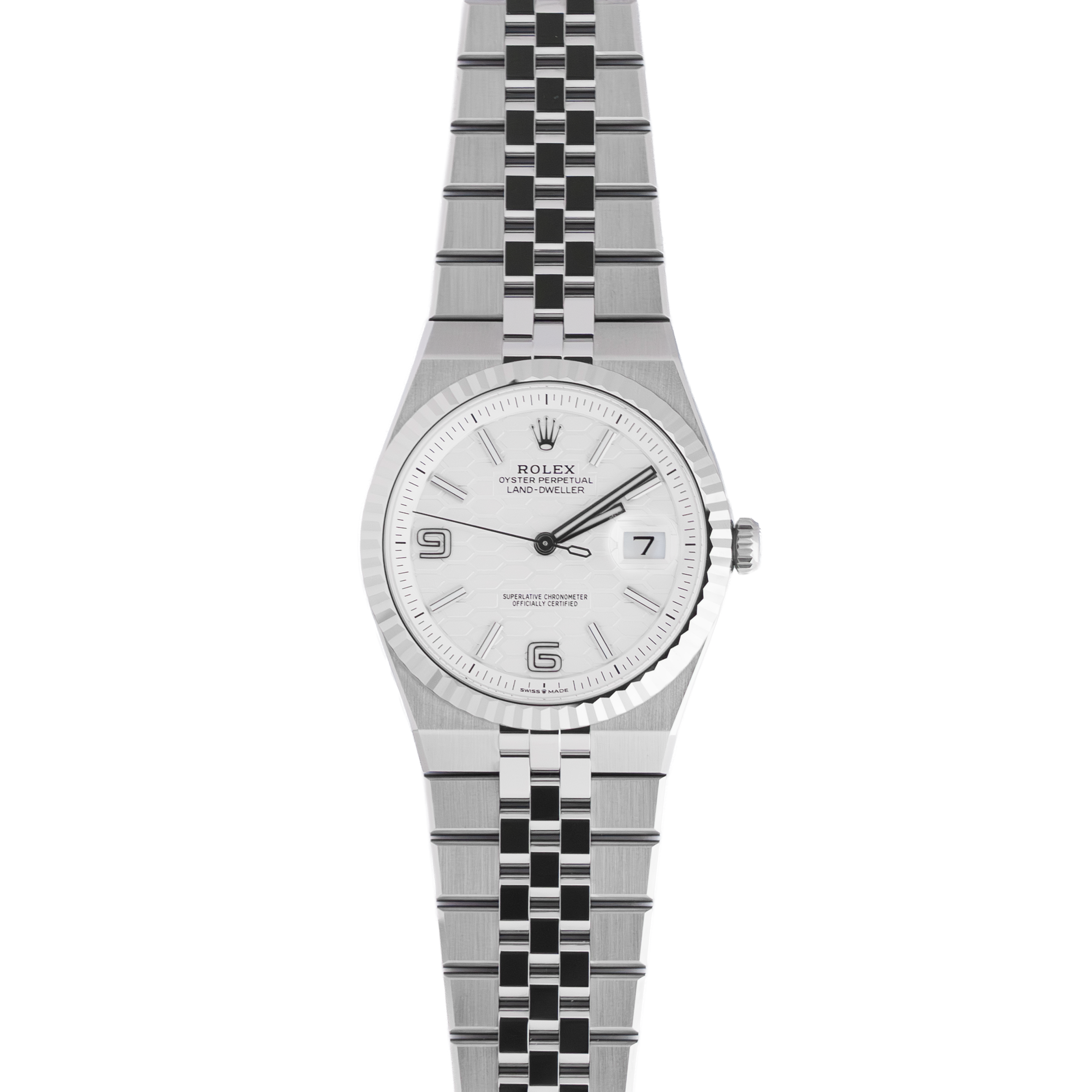 Rolex Land-Dweller 40 127334 Oystersteel and White Gold