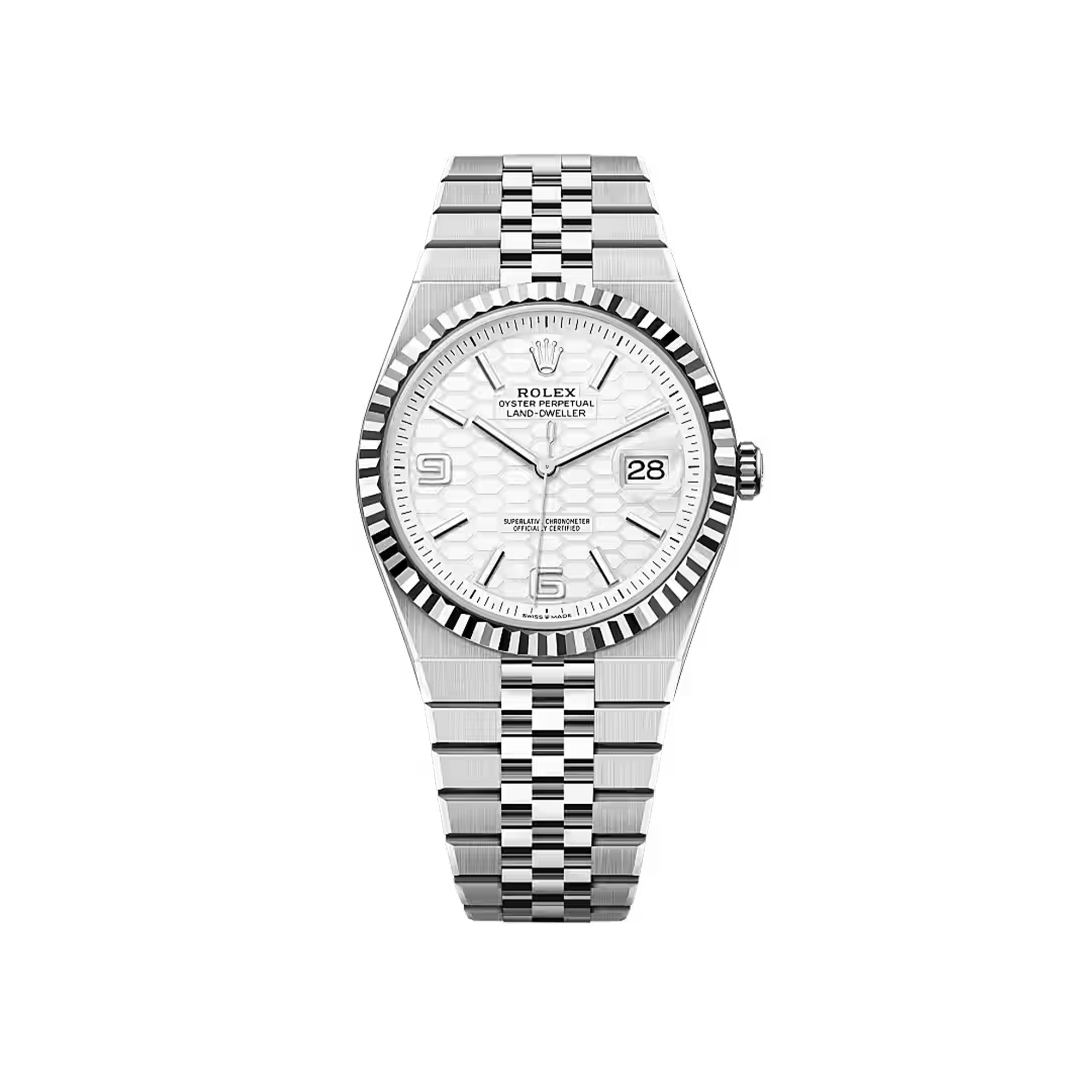 Rolex Land-Dweller 40 127334 Oystersteel and White Gold