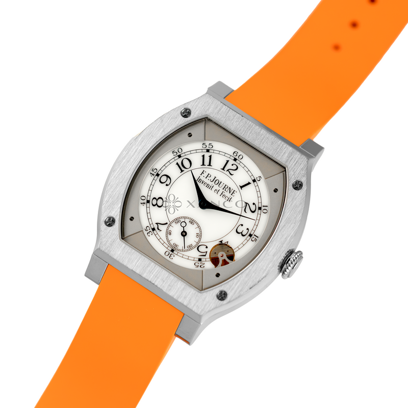 F.P. Journe élégante 48mm Titanium Orange Strap Ref. ELHT
