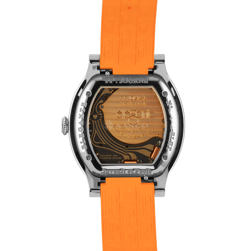 F.P. Journe élégante 48mm Titanium Orange Strap Ref. ELHT