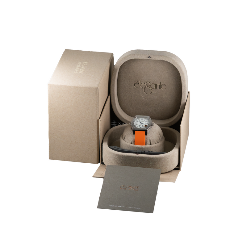F.P. Journe élégante 48mm Titanium Orange Strap Ref. ELHT