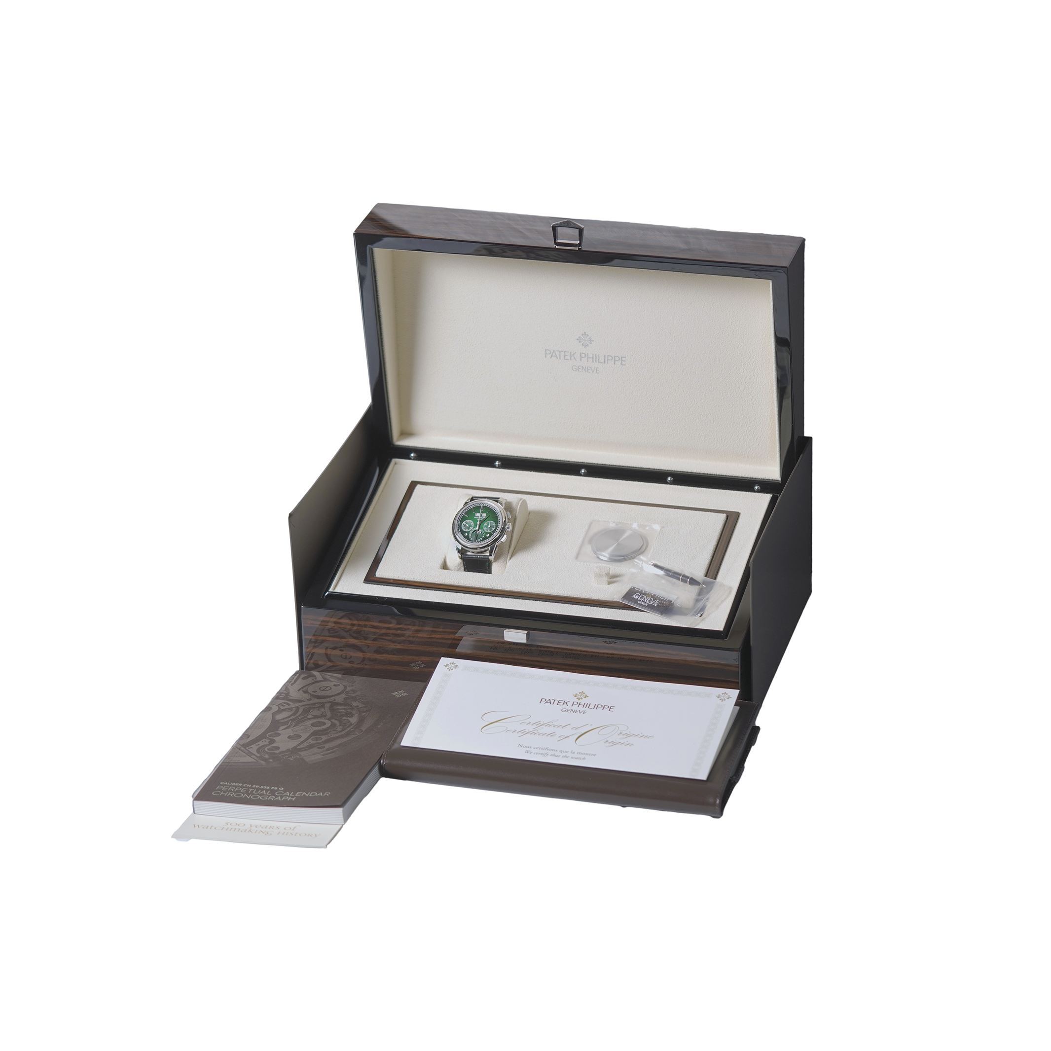 Patek Philippe Grand Complications 5270P-014 Chronograph Perpetual Calendar 'Green Dial'