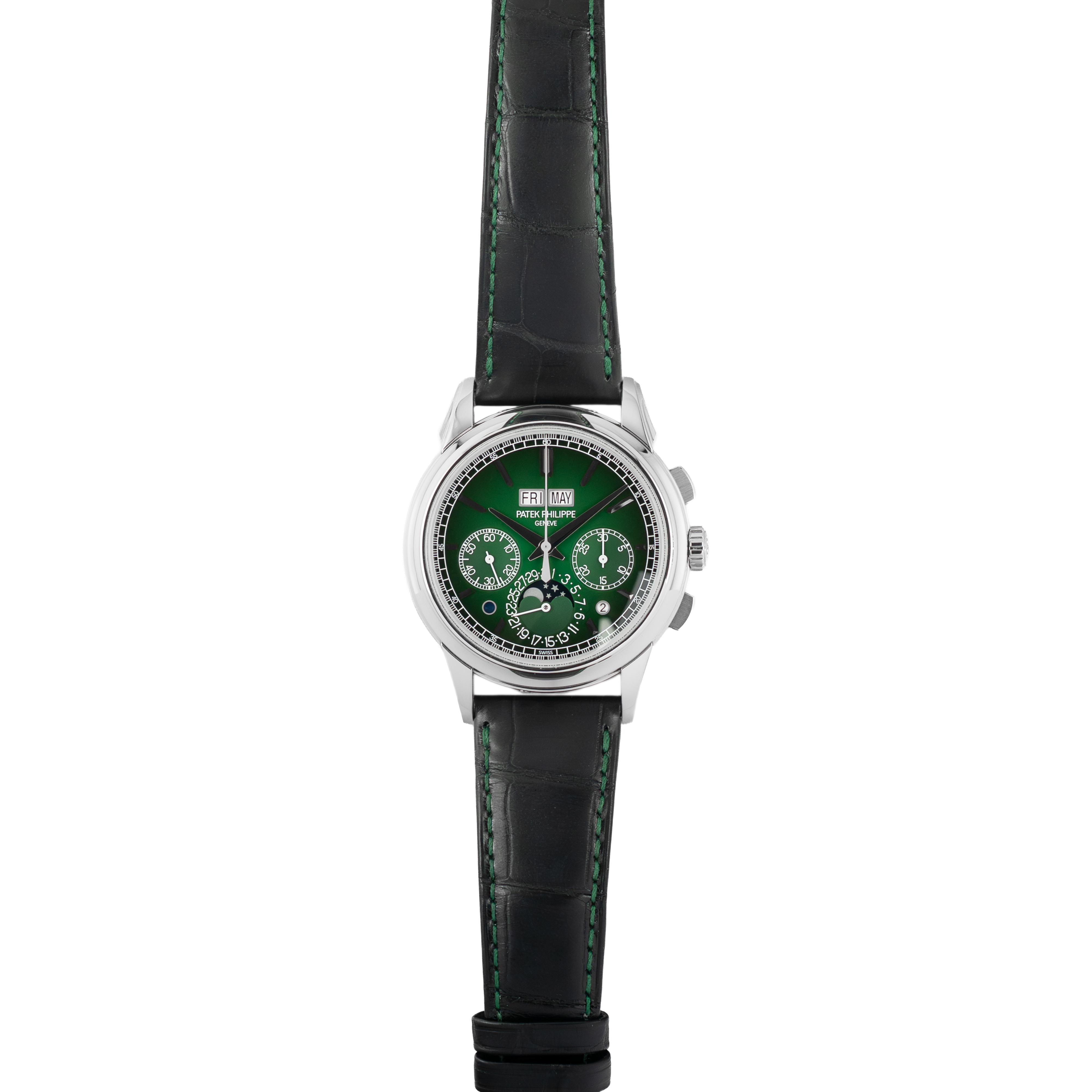 Patek Philippe Grand Complications 5270P-014 Chronograph Perpetual Calendar 'Green Dial'