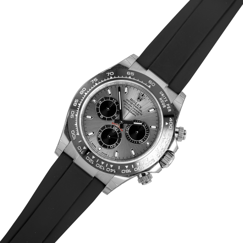Rolex Cosmograph Daytona 116519LN "Ghost" 18ct White Gold Oysterflex 40mm
