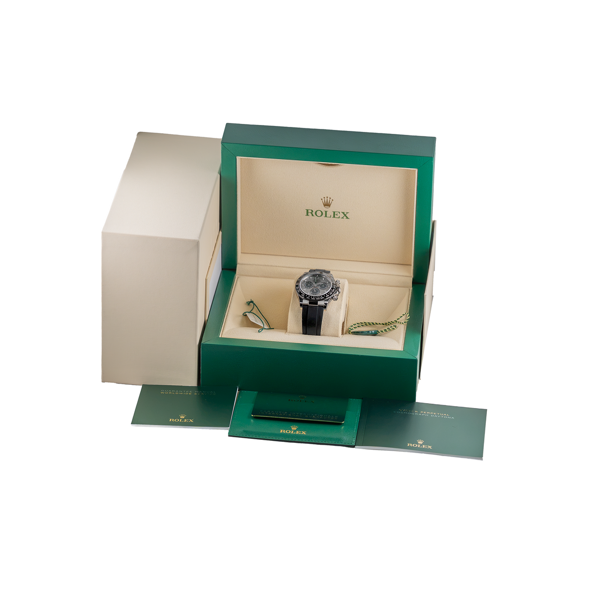Rolex Cosmograph Daytona 116519LN "Ghost" 18ct White Gold Oysterflex 40mm