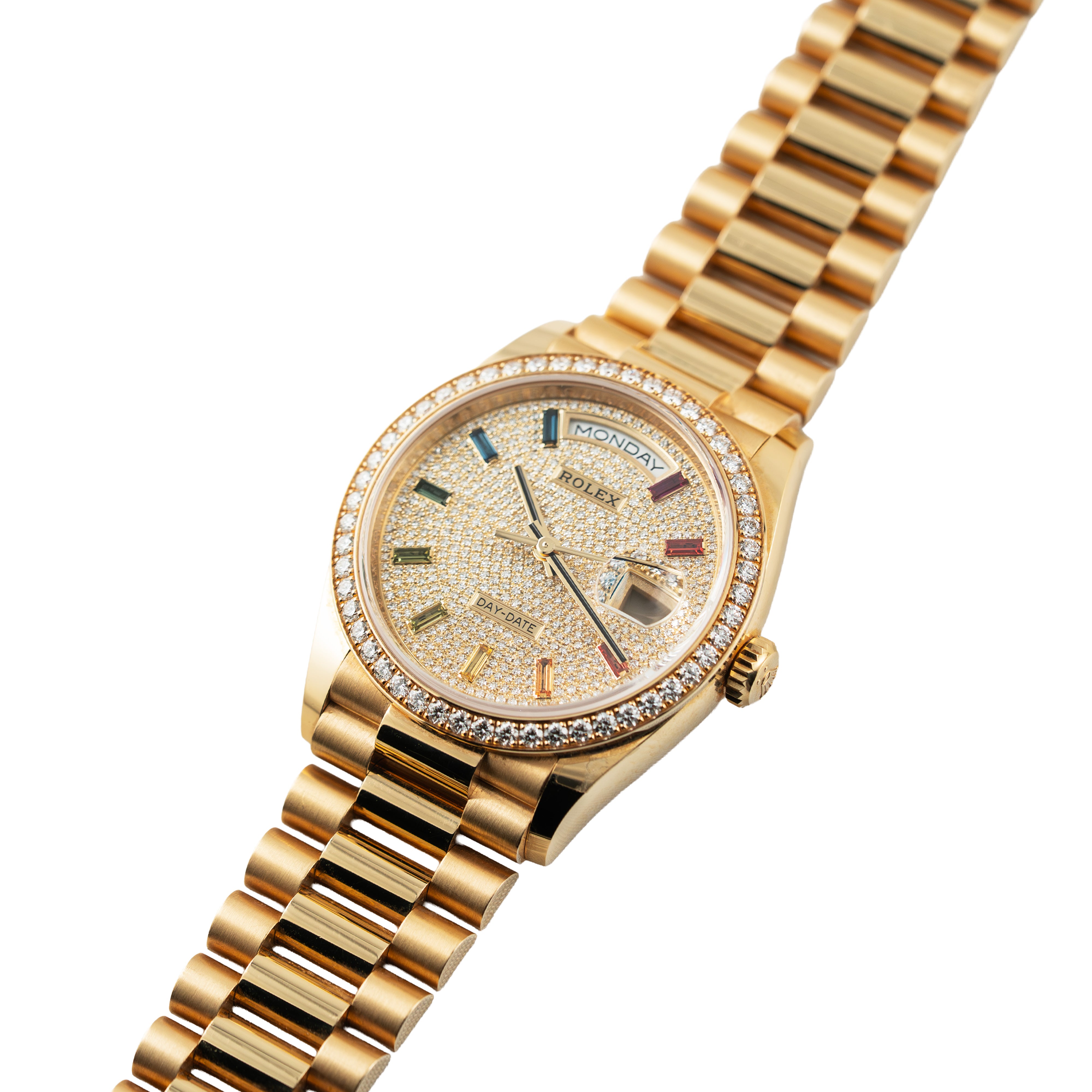 Rolex Day Date 36 Yellow Gold and Diamonds 128348RBR