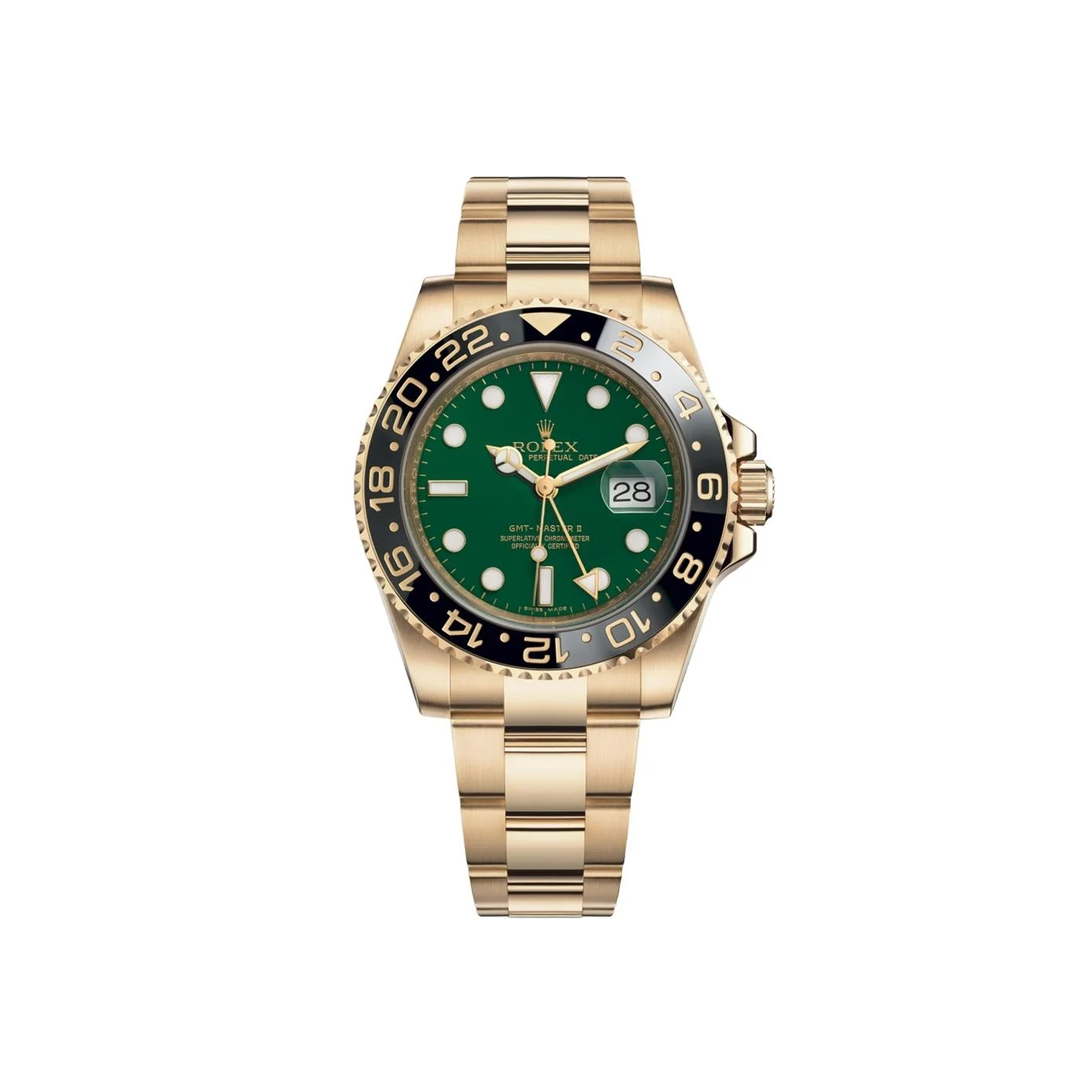 Rolex GMT-Master II 116718LN Yellow Gold 'Green Dial'