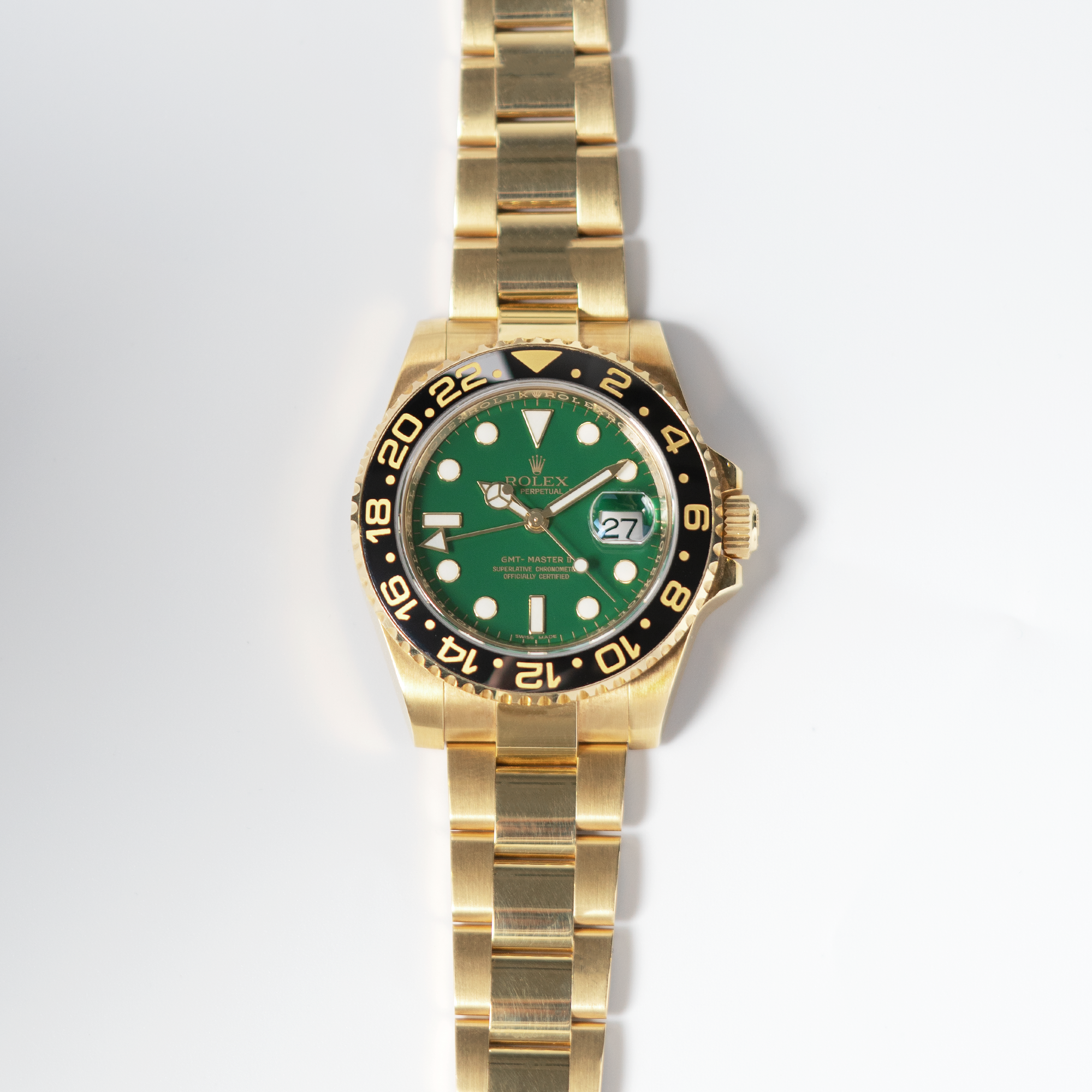 Rolex GMT-Master II 116718LN Yellow Gold 'Green Dial'