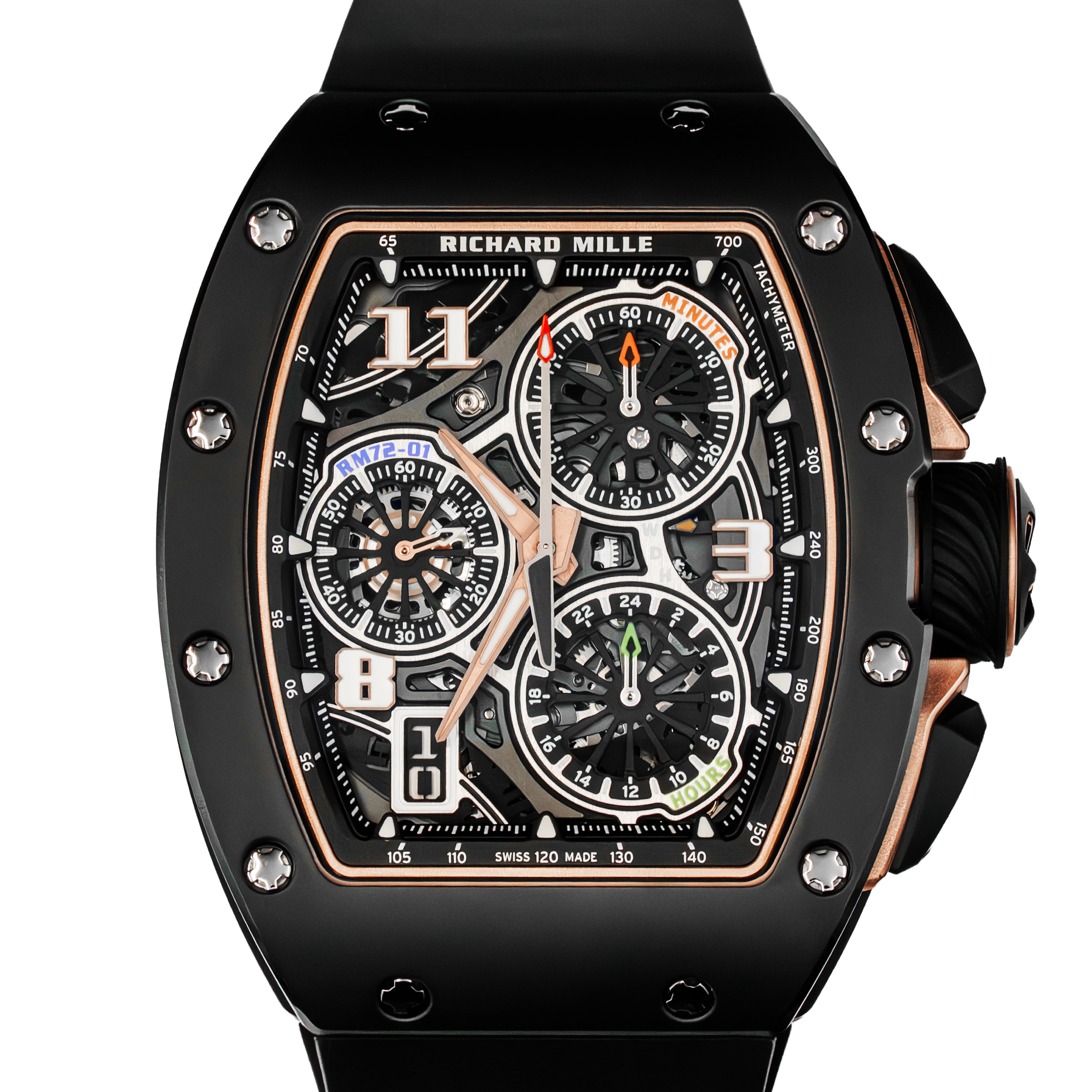 Richard Mille RM72-01 Automatic Winding Lifestyle Flyback Chronograph - Ceramic TPT/Rose Gold