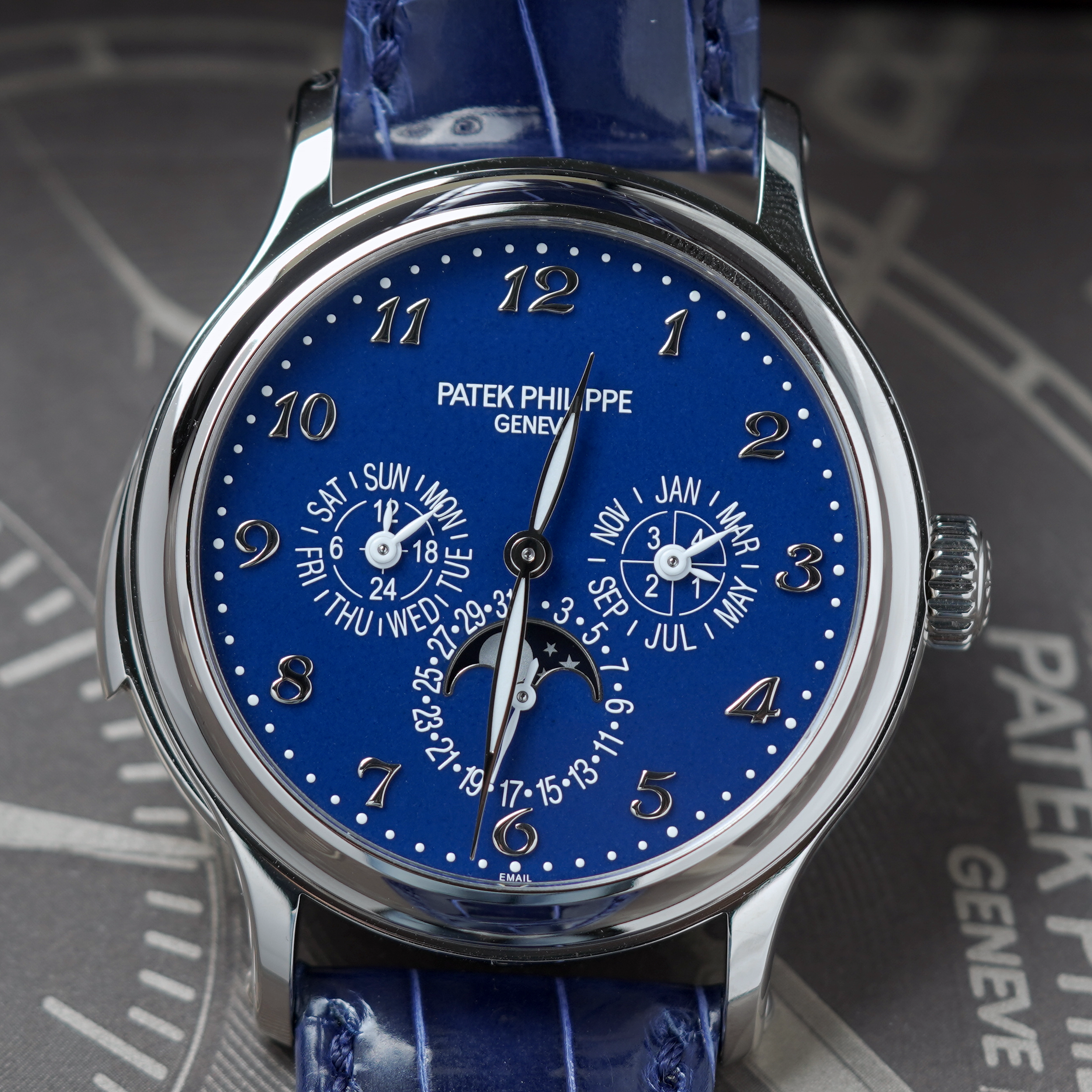 Patek Philippe 5374G Grand Complications Minute Repeater Perpetual Calendar 'Blue Dial'